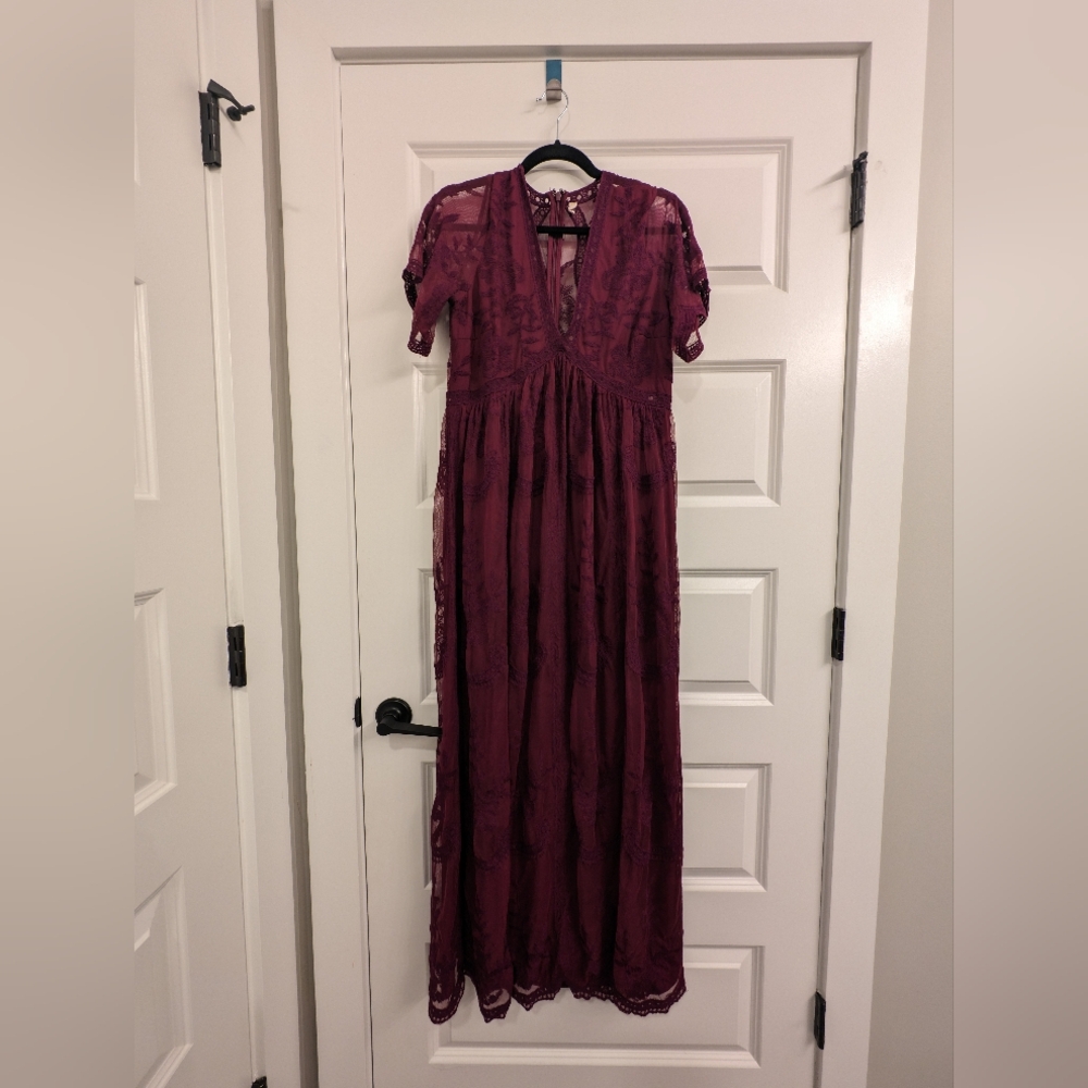 Pink blush maternity dress